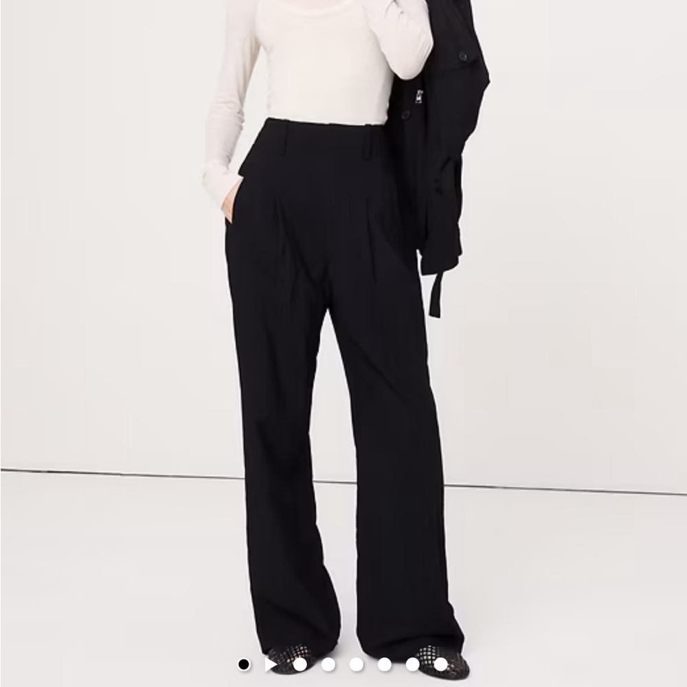 Banana Republic black heritage wide leg utility pant womens 10 NWT - Picture 4 of 10